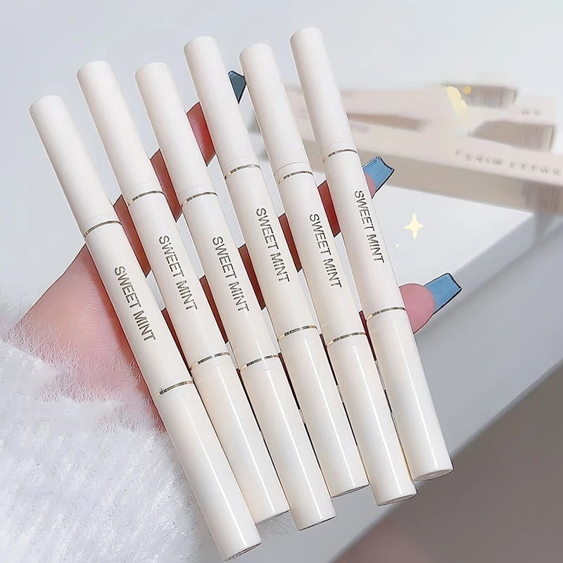 Double-end Silk Soft Concealer Aegyosal Pencil with Brush Full Coverage Acne Dark Circles Contour Stick Makeup Women Cosmetics