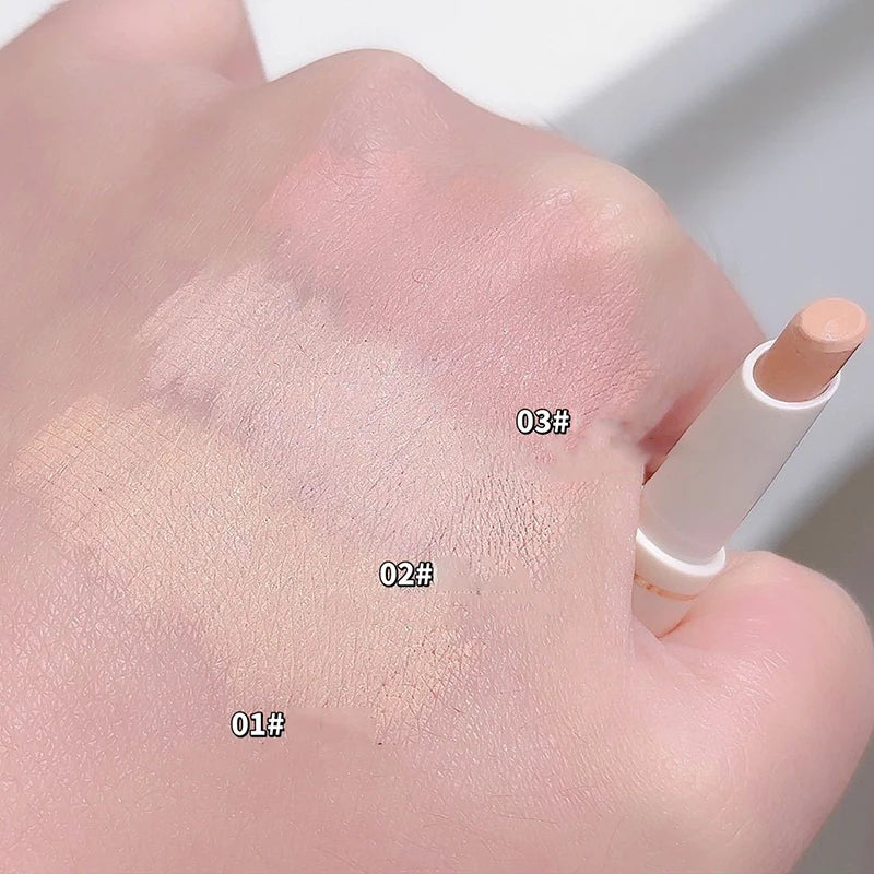 Double-end Silk Soft Concealer Aegyosal Pencil with Brush Full Coverage Acne Dark Circles Contour Stick Makeup Women Cosmetics